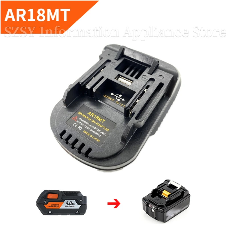 Power Tools Battery Adapter - Konverter Adaptor Baterai Ridgid untuk Baterai