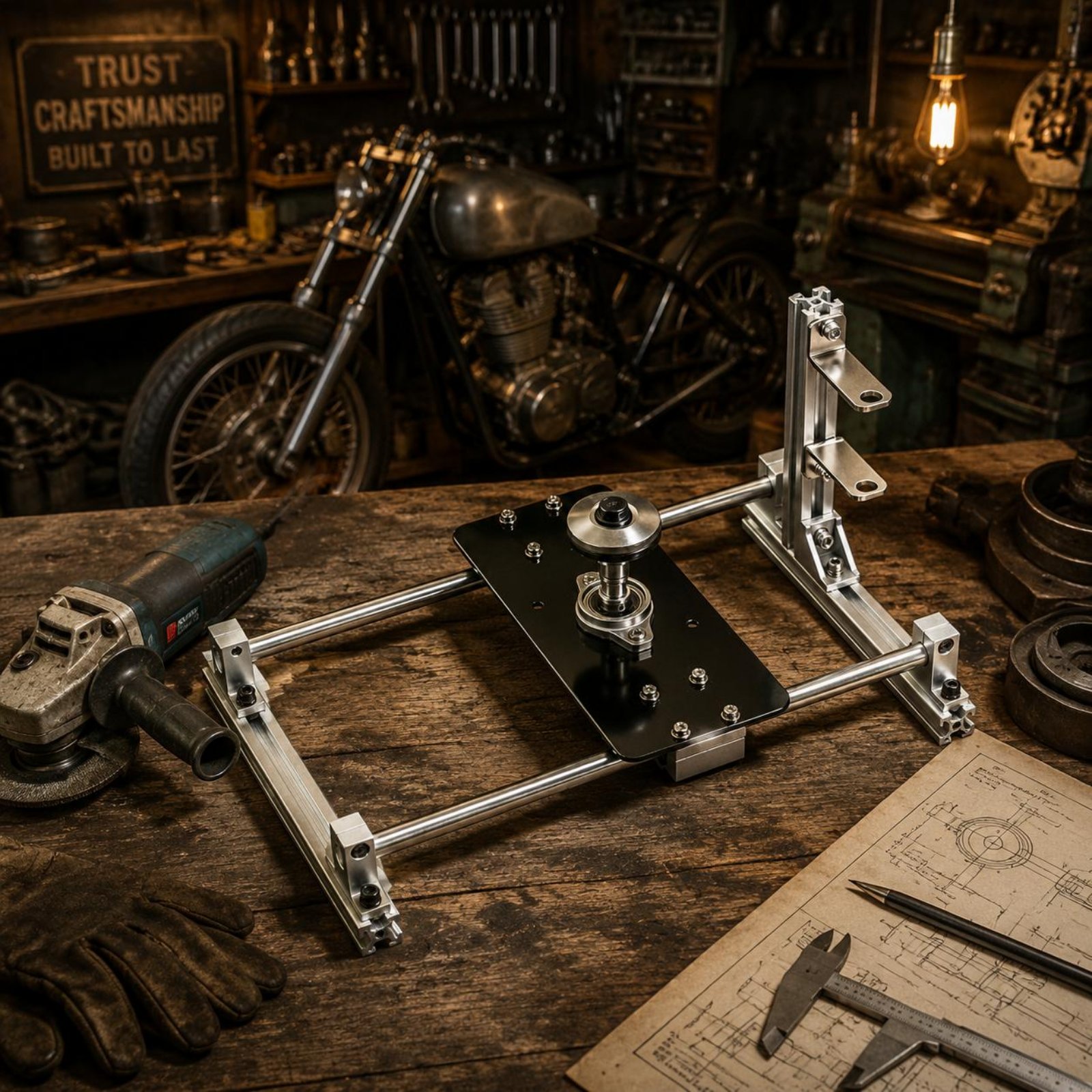 Power Tools Accessories - Braket Pemasangan Mata Gerinda Sudut, Jig