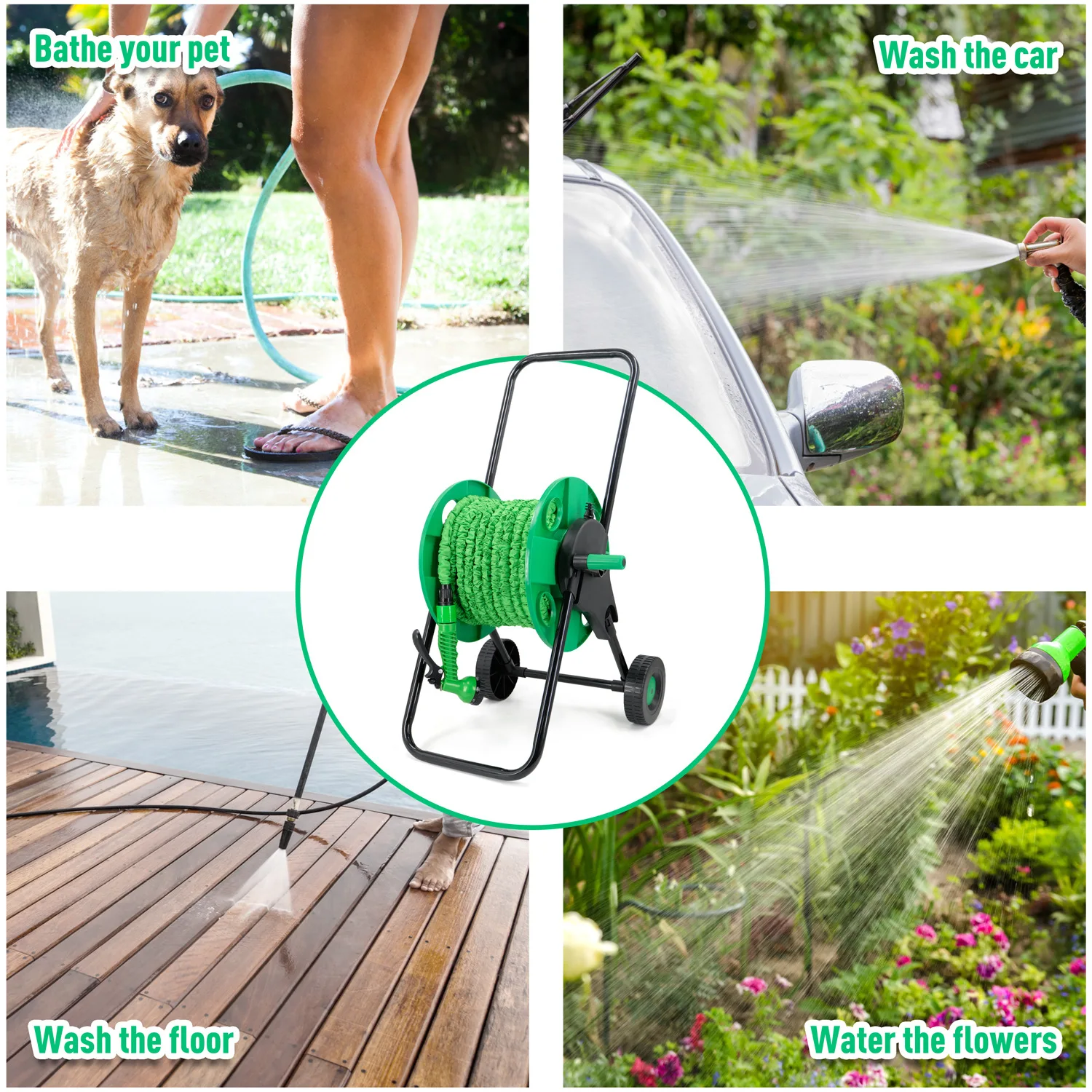 Power Tools Garden - Rak Penyimpanan Selang Air Premium Garden