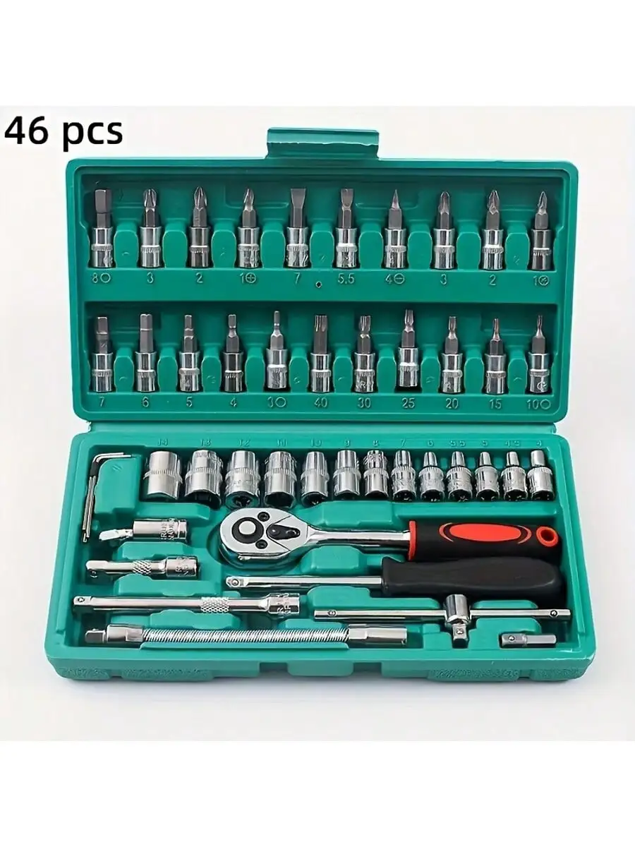 Rotary Tool Kit - Set Kunci Pas Ratchet 46 Buah