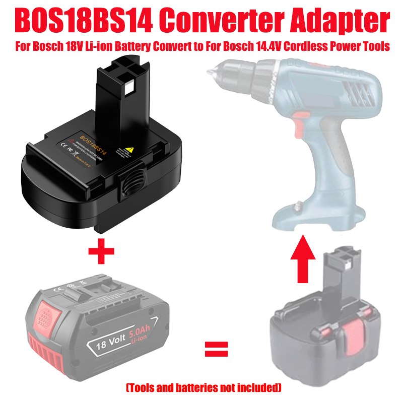 Power Tools Battery Adapter - Adaptor Baterai ALASICKA BOS18BS14 untuk Baterai
