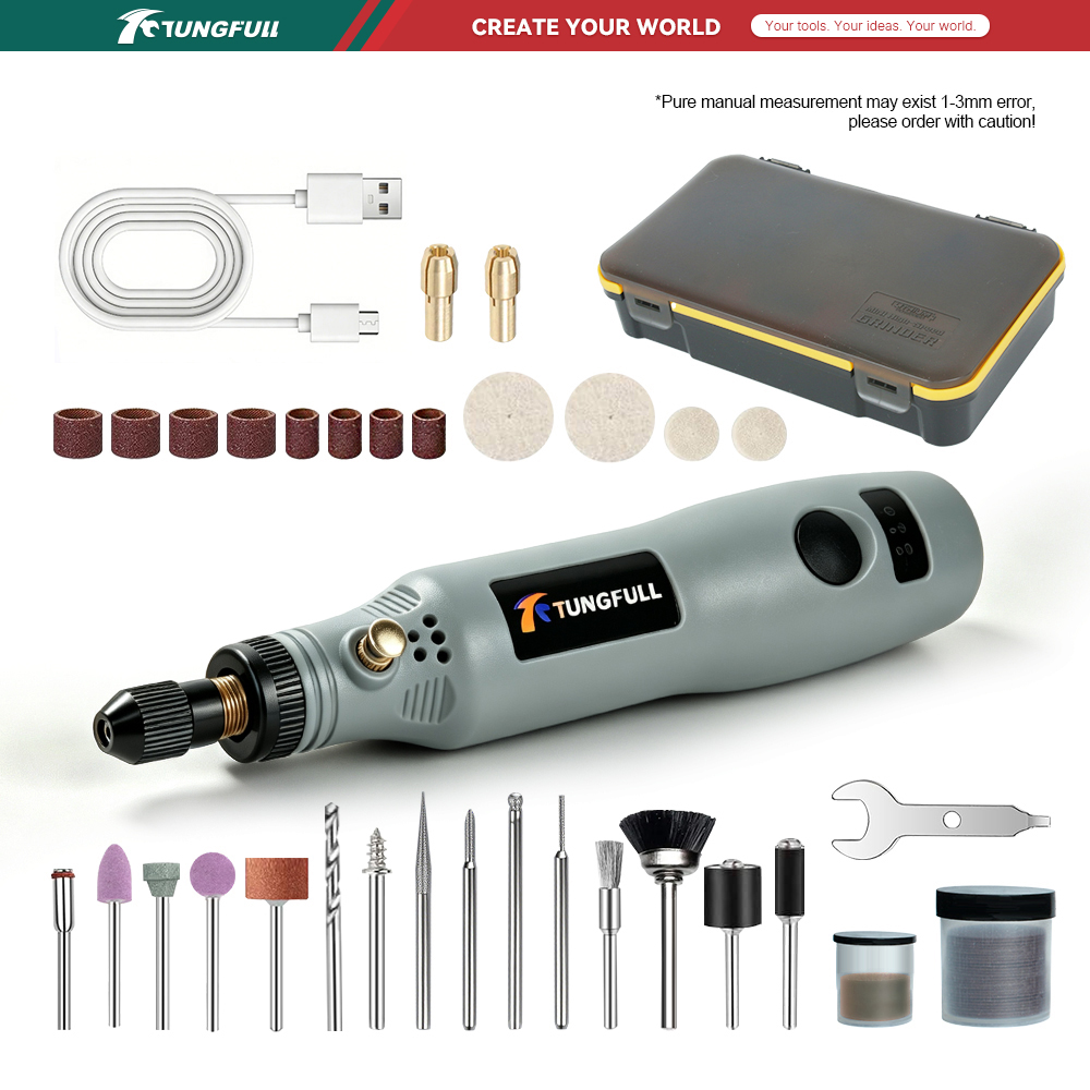 Rotary Tool Kit - Alat Putar Mini Isi Ulang USB