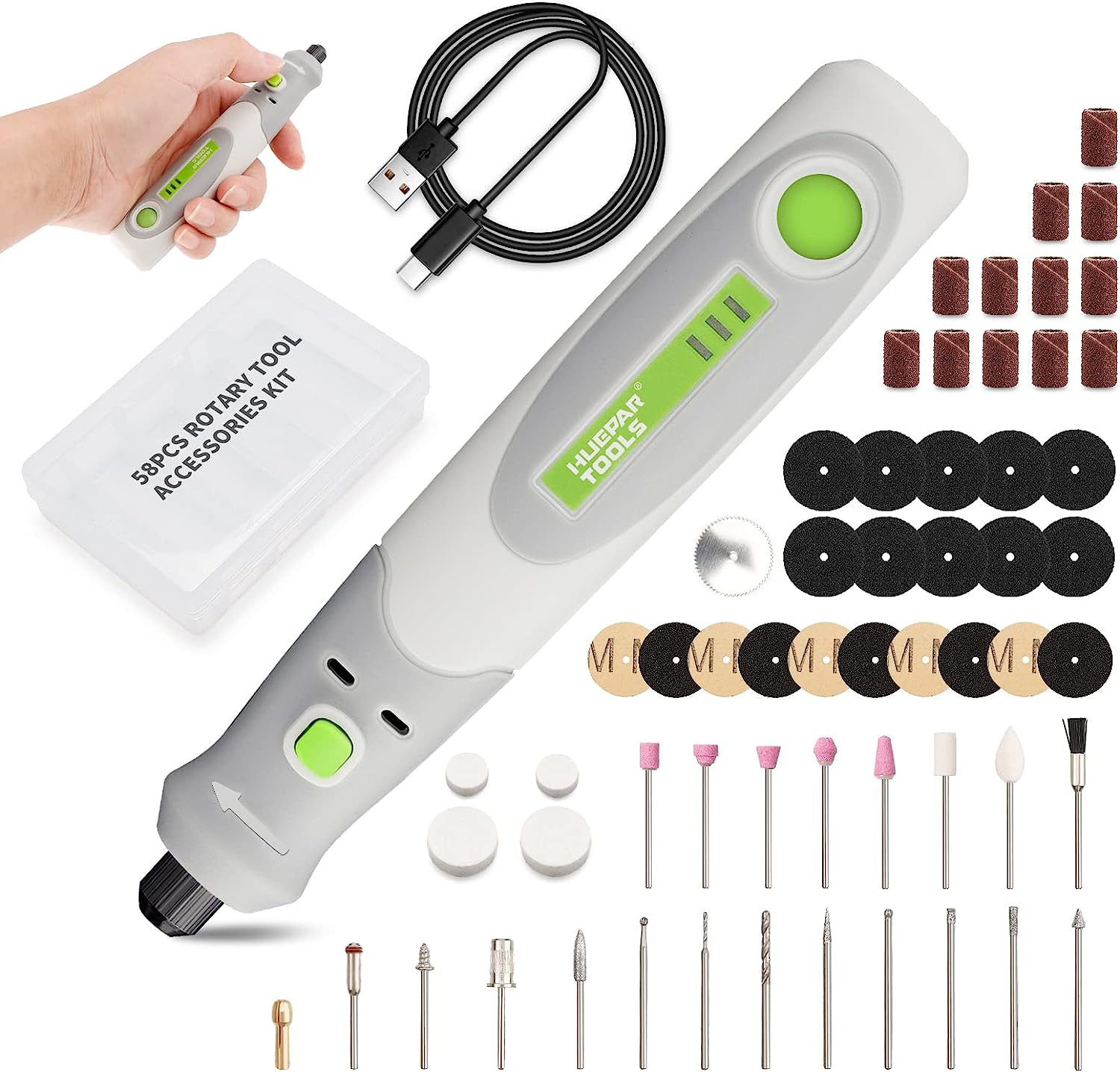 Rotary Tool Kit - Kit peralatan pengukir bor listrik, Kit