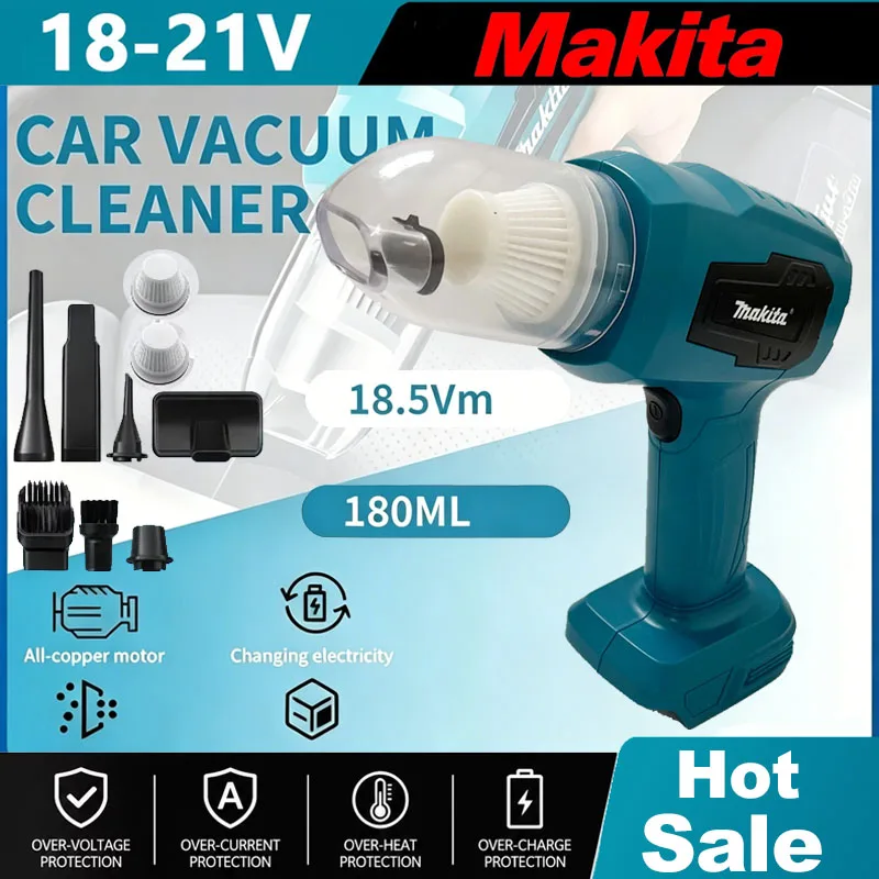 Power Tools Makita - Penyedot Debu Mobil Mini Tanpa Kabel