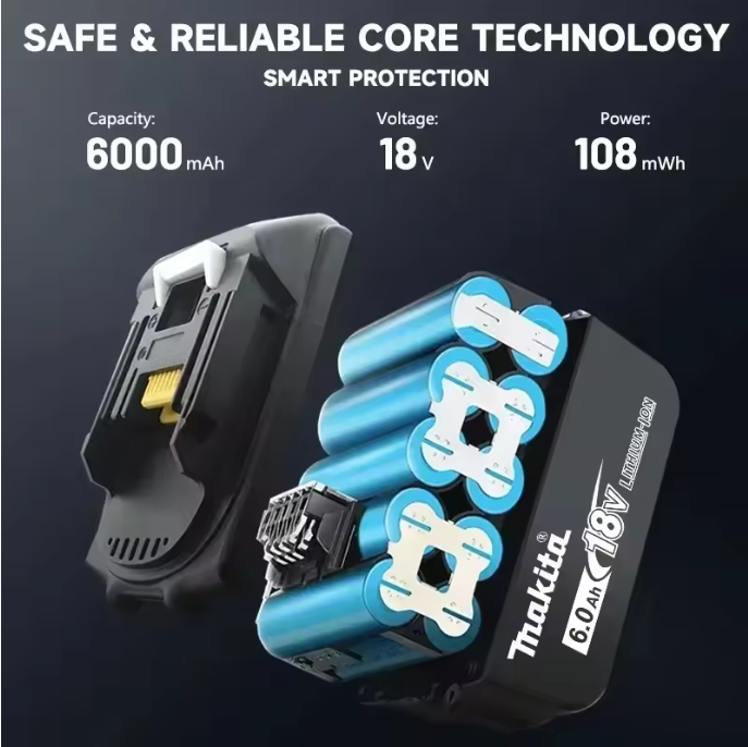 Baterai Makita 18V Asli 9Ah 6A - Power Tools Makita ulasan dan harga