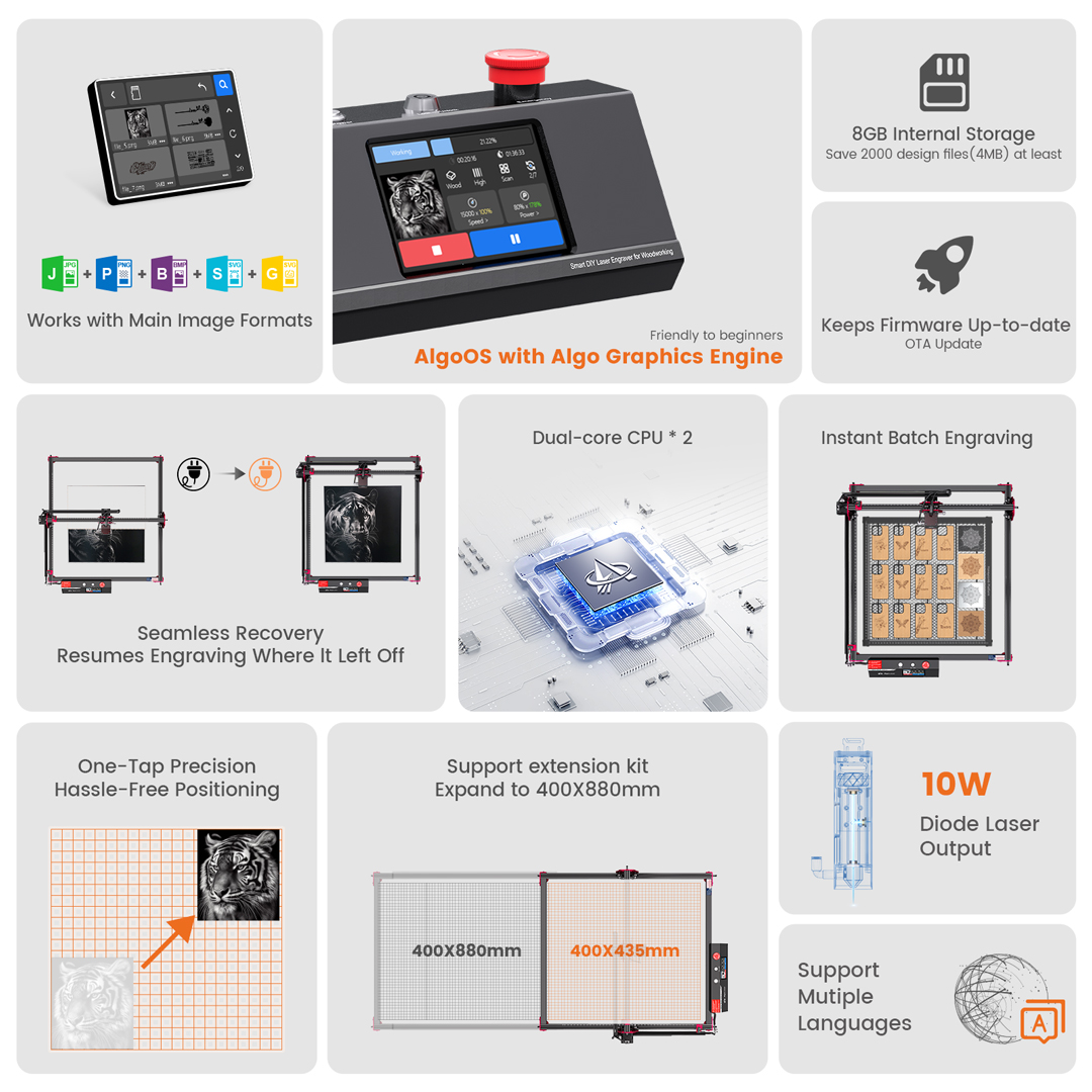AlgoOS KIT pemotong pengukir L - Power Tools Manual ulasan dan harga