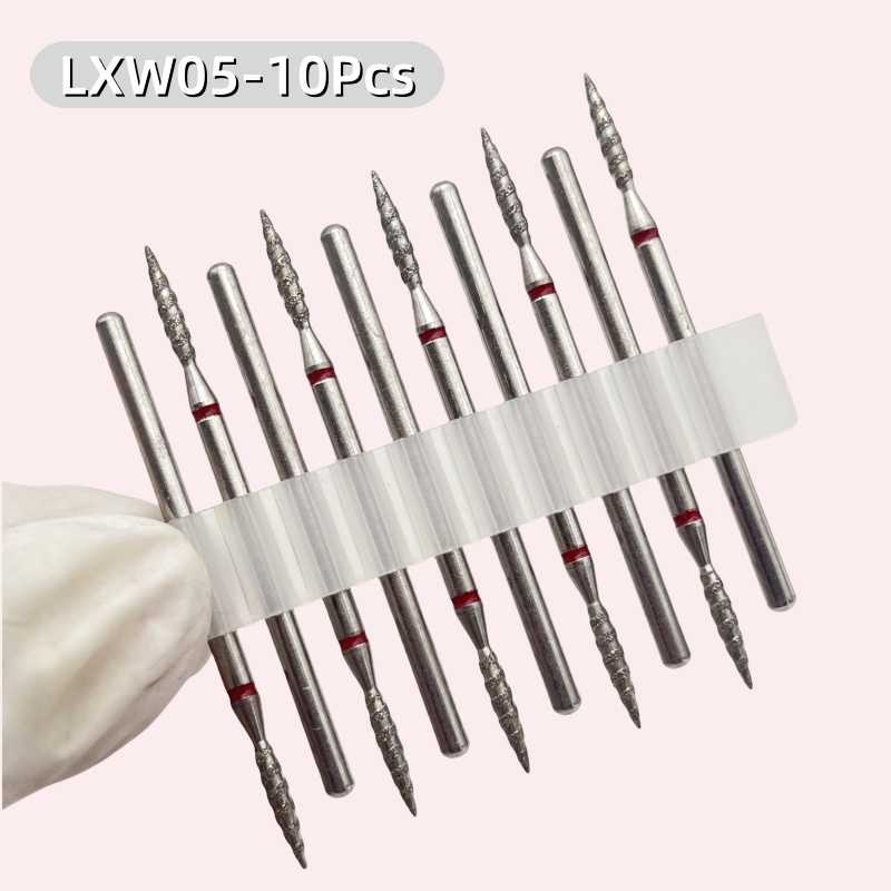 10Pcs Mata Bor Kuku Tornado Di - Rotary Tool Kit ulasan dan harga