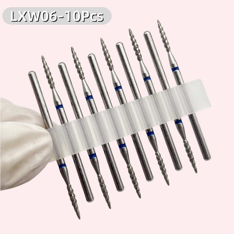 10Pcs Mata Bor Kuku Tornado Di - Rotary Tool Kit ulasan dan harga