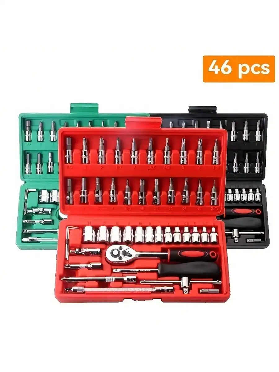 Set Kunci Pas Ratchet 46 Buah  - Rotary Tool Kit ulasan dan harga