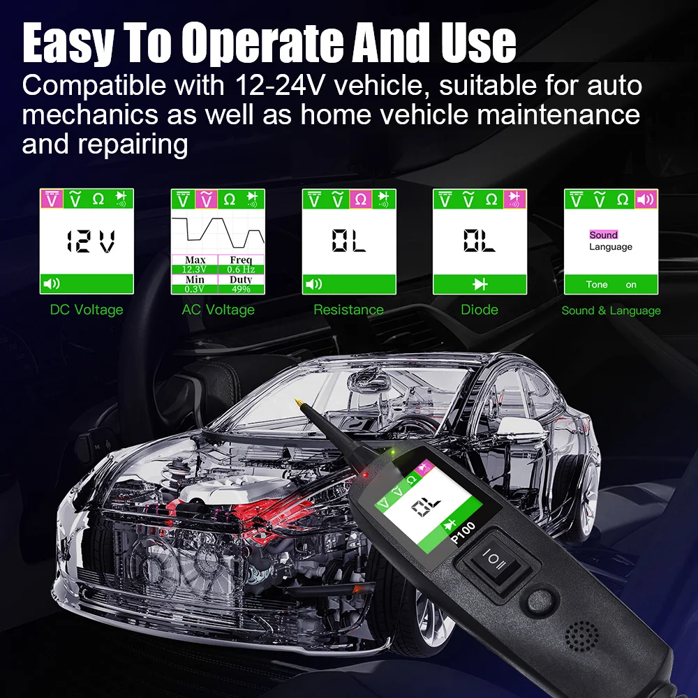 P100 Alat Penguji Sirkuit Otom - Power Tools Voltage ulasan dan harga