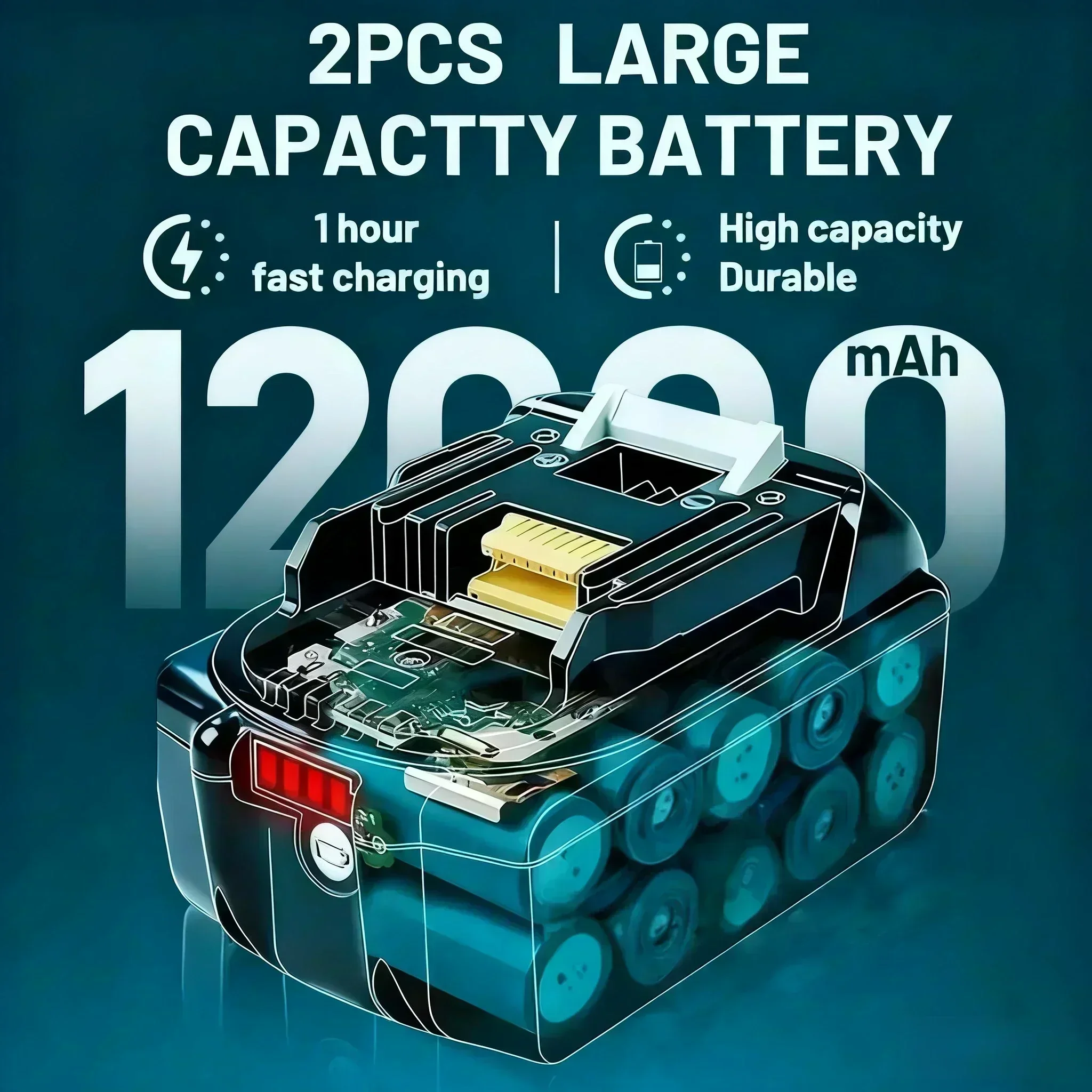 100% Asli untuk Baterai Makita - Power Tools Makita Set ulasan dan harga