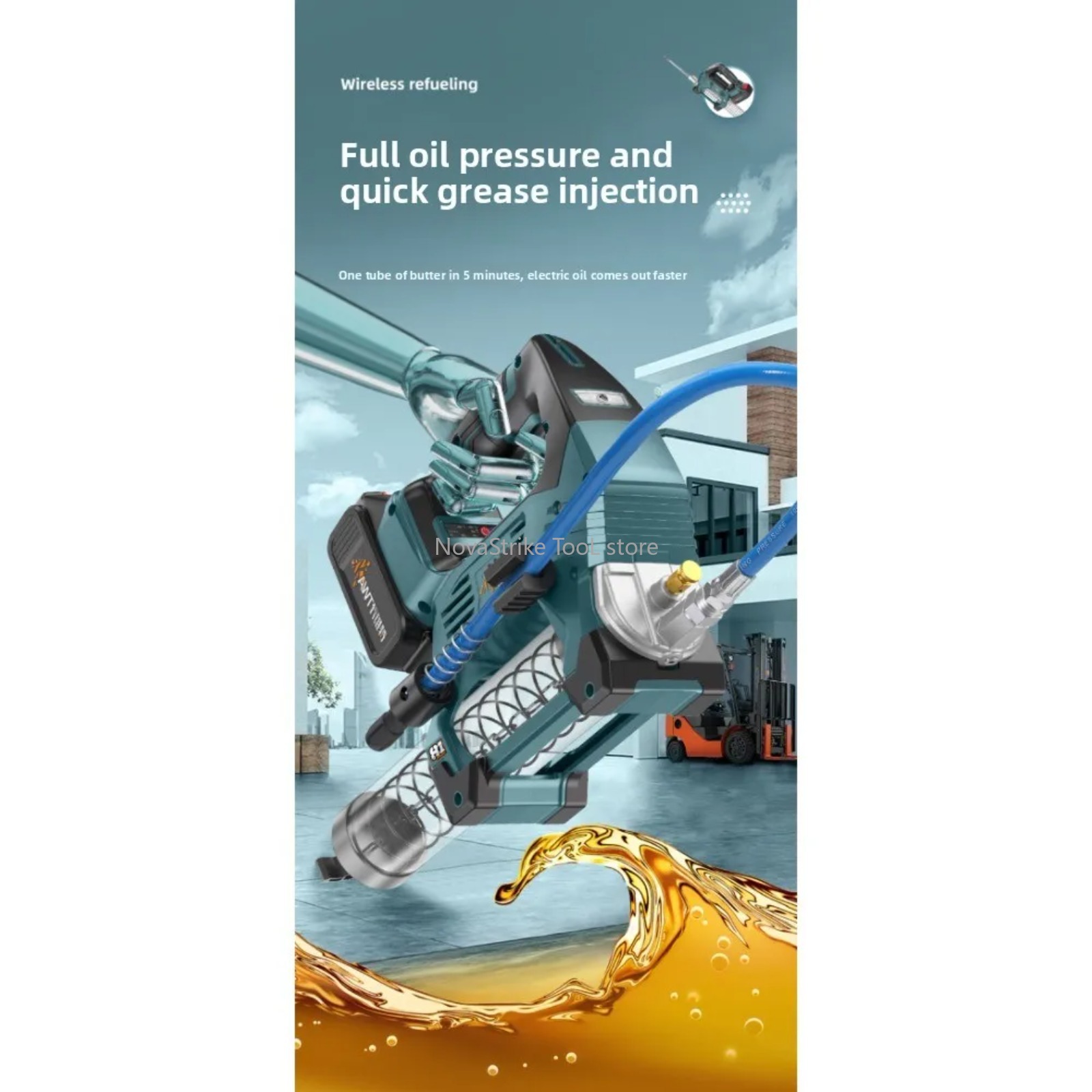Pistol Gemuk Elektrik 600CC Ta - Power Tools Grease ulasan dan harga